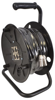 Microphone Snake Lead On Reel 50m 2 Inputs